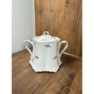 K&A Krautheim Selb Bavaria Germany Floral Sugar Bowl, Candy Dish